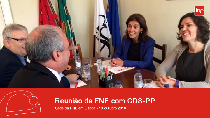 Reunião entre a FNE e o CDS-PP